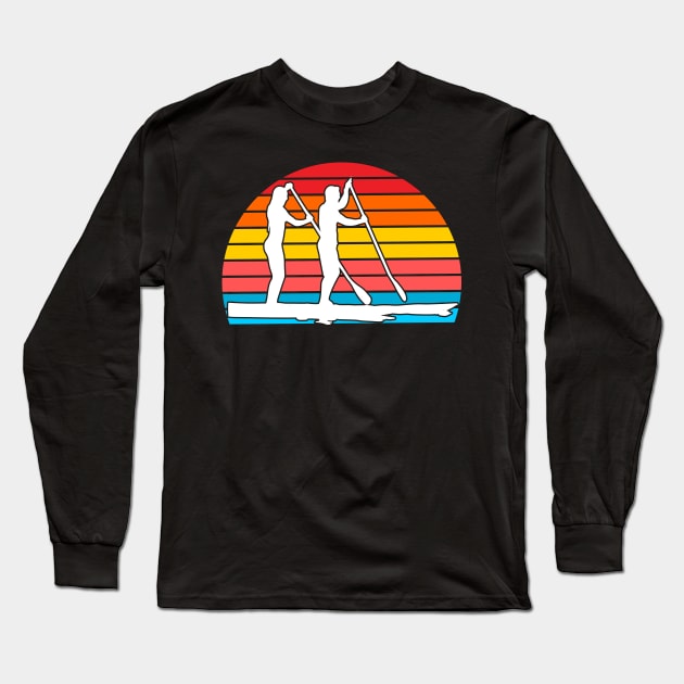 Stand Up Paddle Watersport Design Long Sleeve T-Shirt by MrPink017